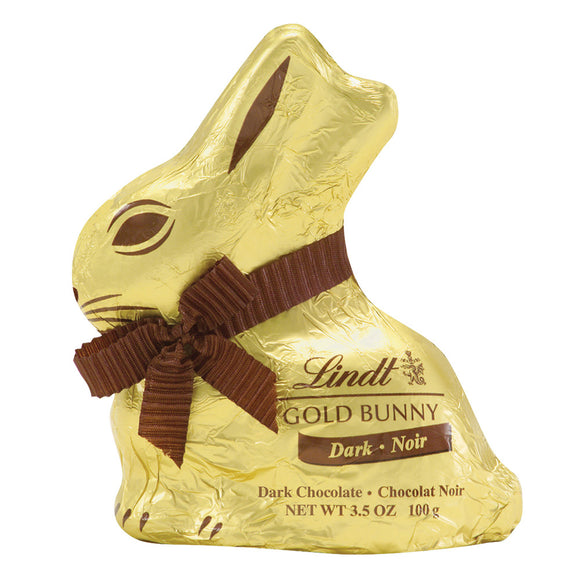 Lindt Dark Chocolate Gold Foil Bunny Candy - 16 Count – CandyDirect.com