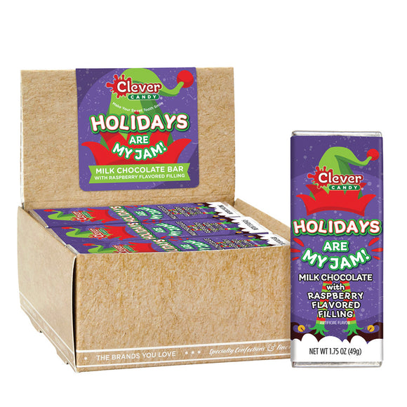 Milk Chocolate Raspberry Holidays Are My Jam Candy Bar - 21 Count ...