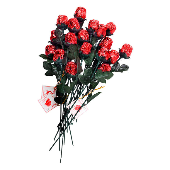 Madelaine Milk Chocolate Foiled Red Roses Candy - 48 Count ...