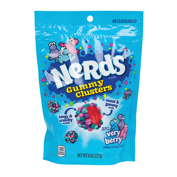 Nerds Very Berry Gummy Clusters Candy - 6 Count Pouches – CandyDirect.com