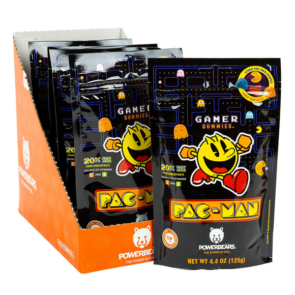 Pac Man Gamer Gummy Candy Pouches - 6 Count – CandyDirect.com