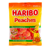 Peaches Haribo Gummi Candy 5oz Bag - 12ct