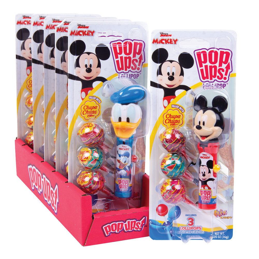 Pop Ups Lollipop Mickey And Minnie 1.26oz Blister Pack - 6ct ...