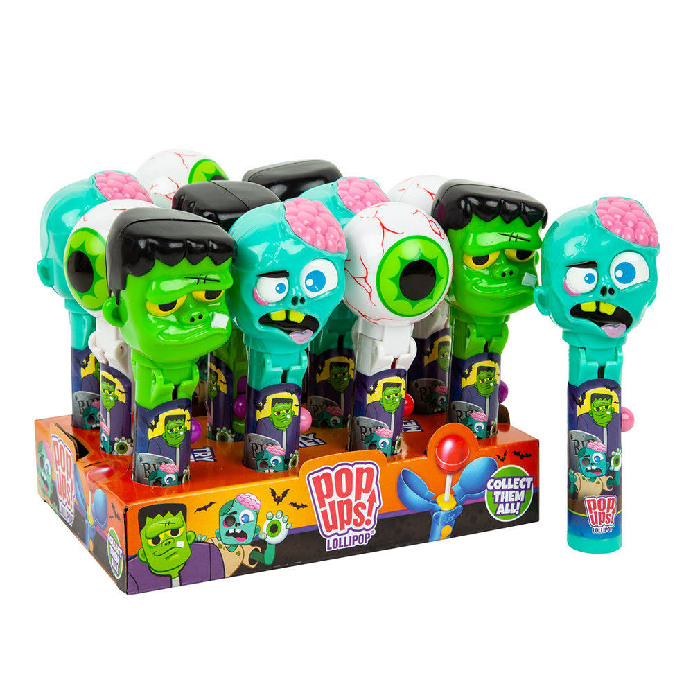 Pop Ups Monster Mix Candy Lollipop Holders - 24 Count – CandyDirect.com