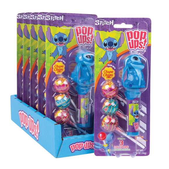 Pop Ups Stitch Lollipop Protector Dispenser - 6 Count – CandyDirect.com