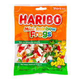Rainbow Mini Frogs Haribo Gummi Candy 5oz Bag - 12ct