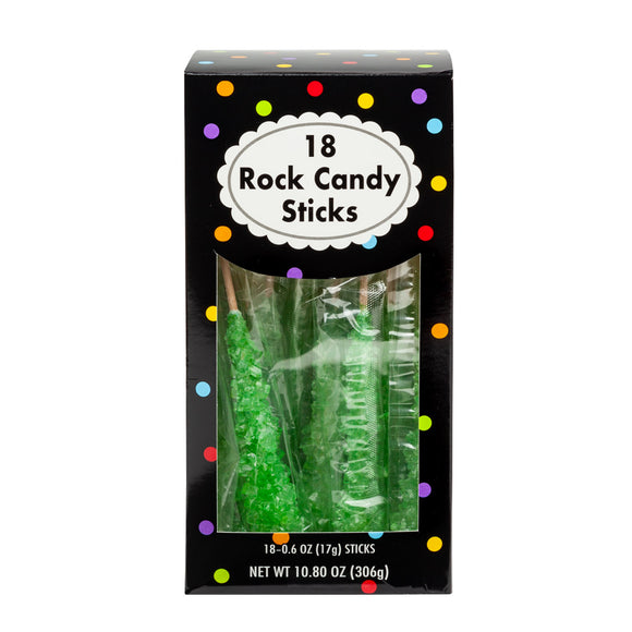 Rock Candy Green Wrapped Hard Candy - 4 Count – CandyDirect.com