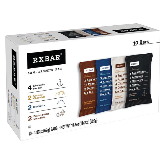 RX Bar 4 Flavor Variety Pack Protein Bars - 6 Count – CandyDirect.com