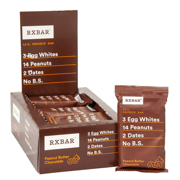 RX BAR Peanut Butter Chocolate Protein Bar - 12 Count - 1.83 OZ ...