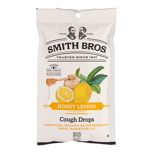 Smith Bros Honey Lemon Throat Drops Peg Bag - 4 OZ – CandyDirect.com