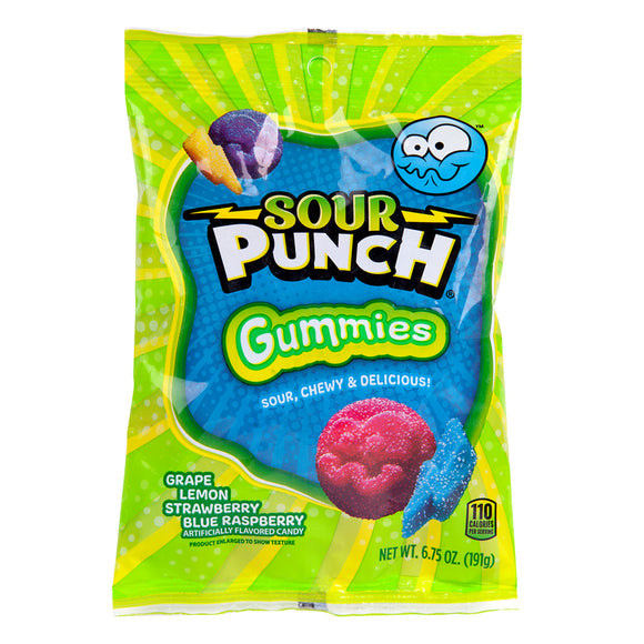Sour Punch Assorted Gummy Candy Peg Bag - 12 Count – CandyDirect.com