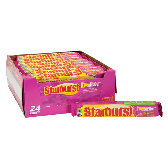 Starburst Fave Reds Chewy Candy - 24 Count – CandyDirect.com