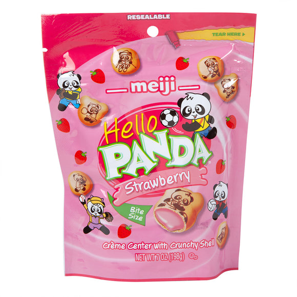 Strawberry Hello Panda 7oz Pouch - 6ct – CandyDirect.com