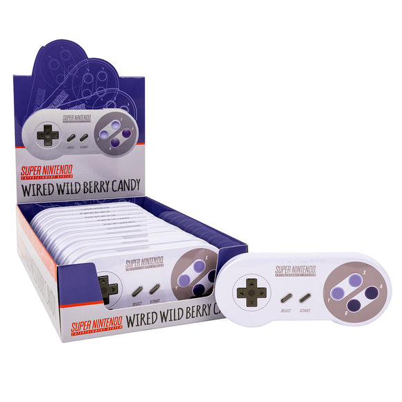 Super Nintendo Controller Wild Berry Sour Candy Tins - 12 Count ...