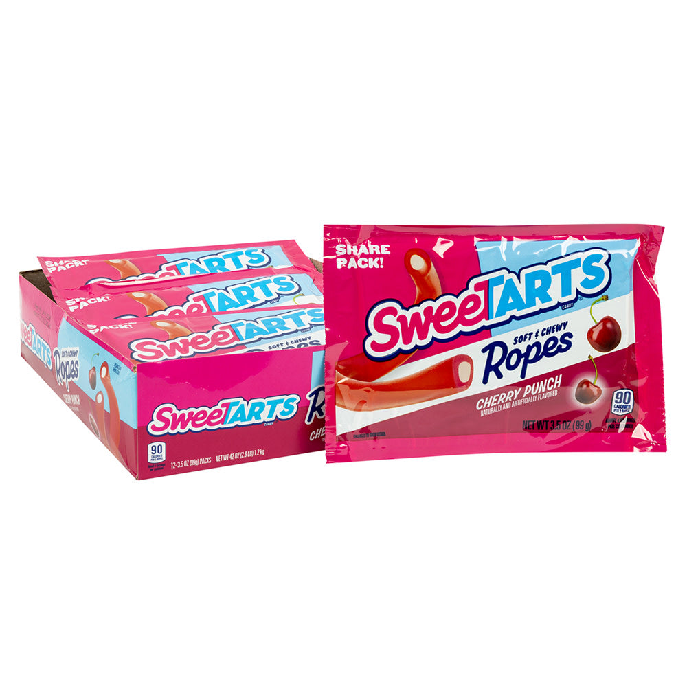 SweeTarts Cherry Punch Chewy Rope Candy - 12 Count – CandyDirect.com