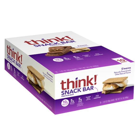 Think Thin S'mores Protein Bar - 10 Count 1.41 OZ – CandyDirect.com