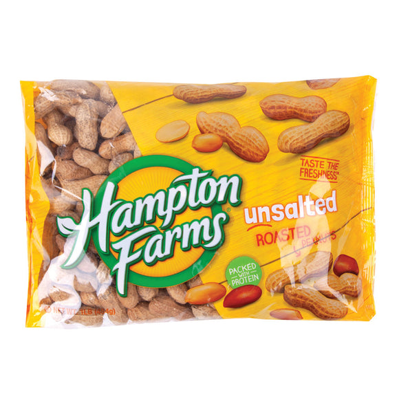 Hampton Farms Unsalted Roasted In Shell Peanut Snacks - 24 Count ...