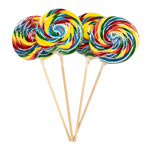 Rainbow Whirly Pops - 6oz 36ct – CandyDirect.com