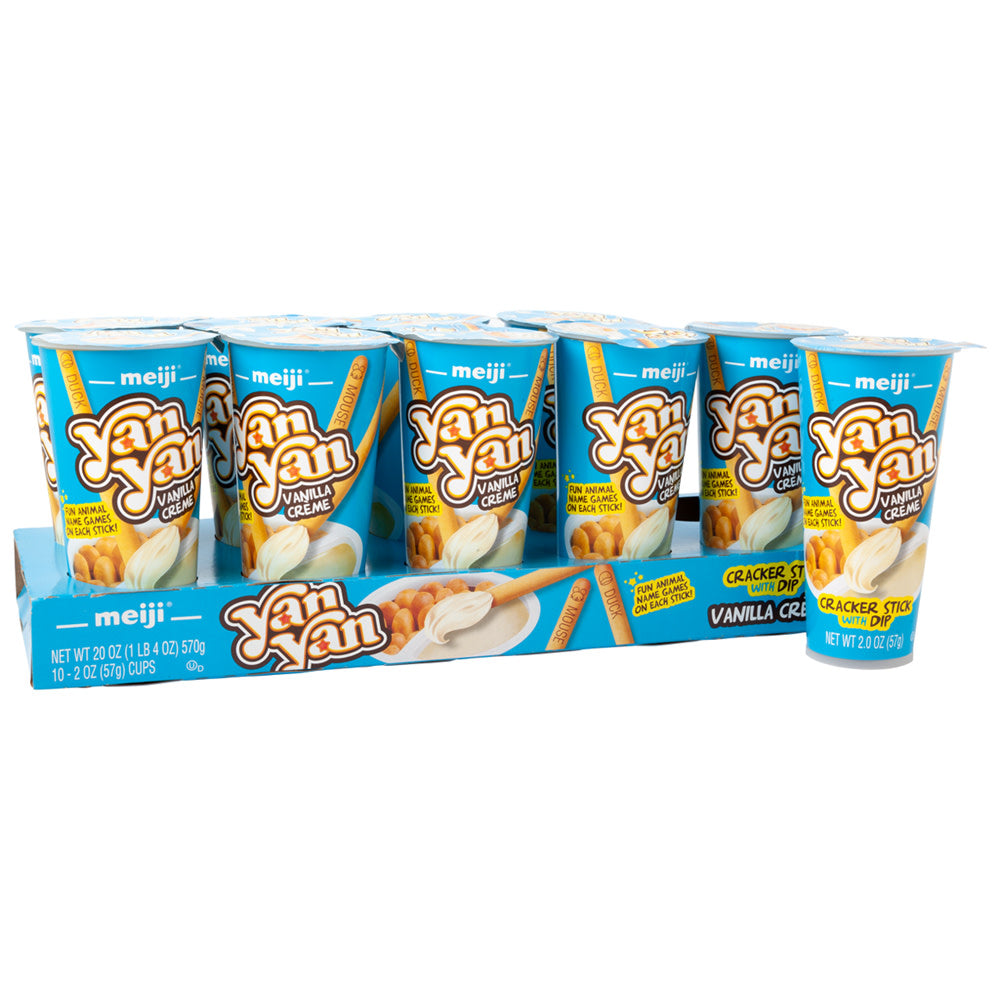 Yan Yan Vanilla Creme Cracker Sticks with Dip - 10 Count – CandyDirect.com