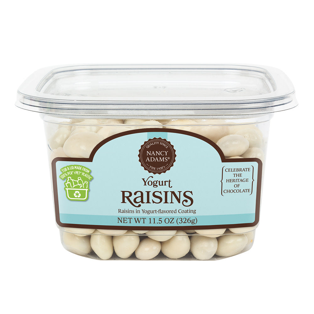 Yogurt Covered Raisins Candy - 12 Count Tubs – CandyDirect.com
