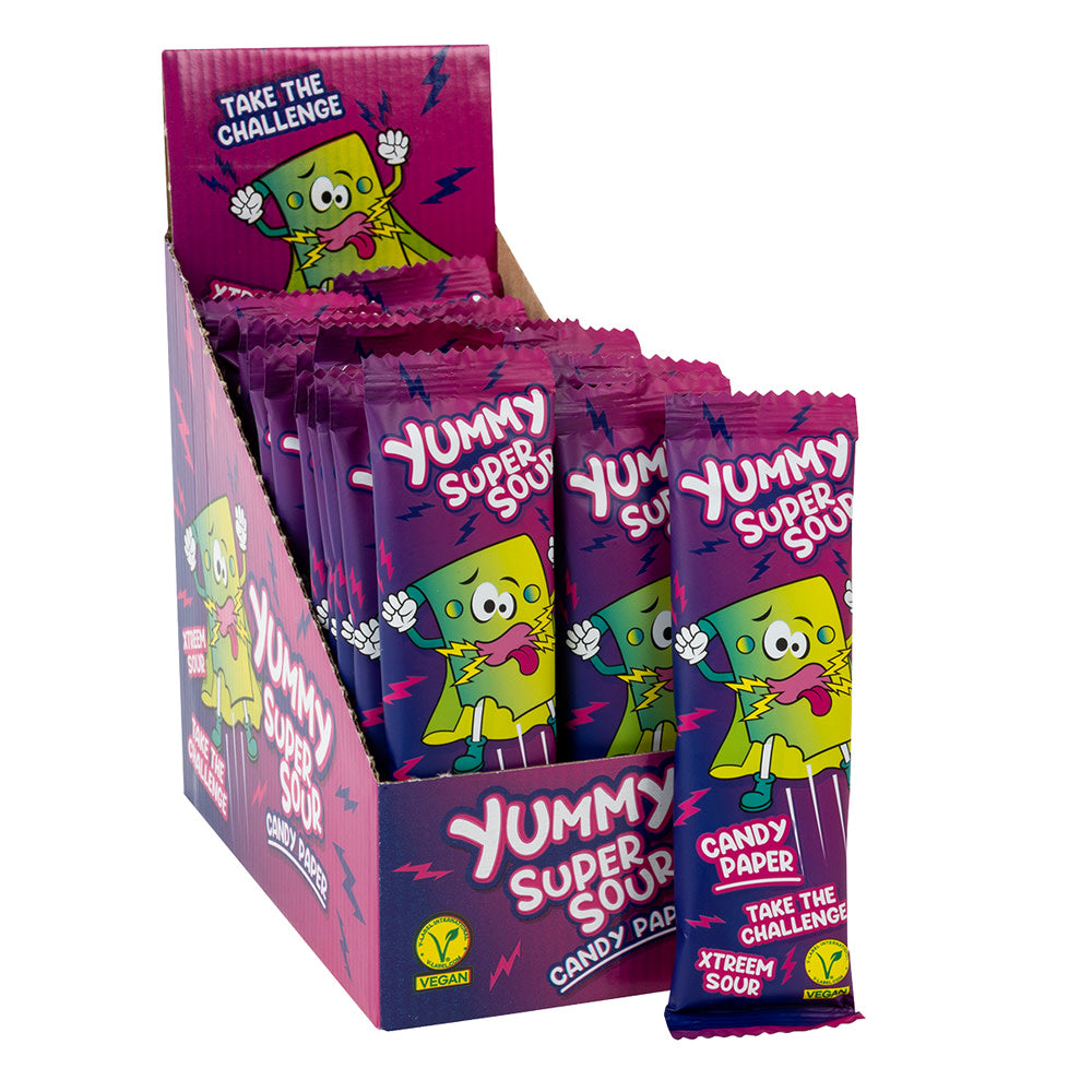 Yummy Super Sour Paper Candy - 32 Count – CandyDirect.com