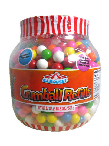 Carousel Gumball Refills - 3.5lb Tub – CandyDirect.com