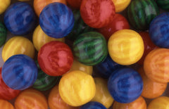 Beach Ball Bubble Gum Balls - 850ct