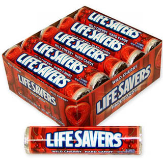 Lifesavers Rolls - Wild Cherry - 20 rolls