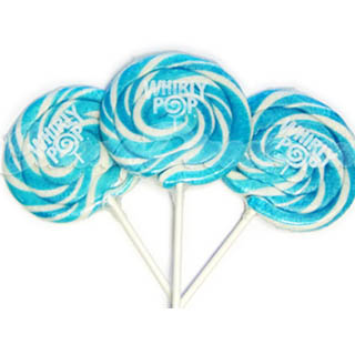 Blue & White Whirly Pops - 60ct