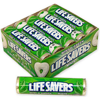 Wintogreen Lifesavers Rolls - 20 Rolls