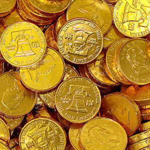 Gold Foil Chocolate Coins 1.5-Inch - 6lb