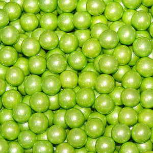 Shimmer Lime Green Sixlets - Bulk 12lb