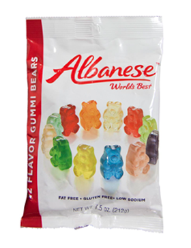12 Flavor Gummi Bears 7.5oz Peg Bag - 12ct