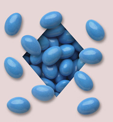 Blue Jordan Almonds - Milk Chocolate 5lb