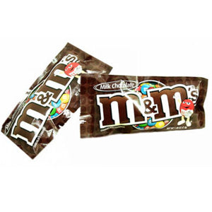 M&Ms Milk Chocolate Candies - Blue Treat Pack 