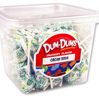Dum Dum Pops - Cream Soda 1lb Tub