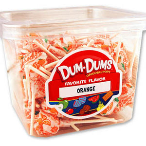 Dum Dum Pops - Orange 1lb Tub