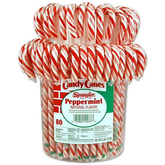 Candy Canes Peppermint - 80ct Tub