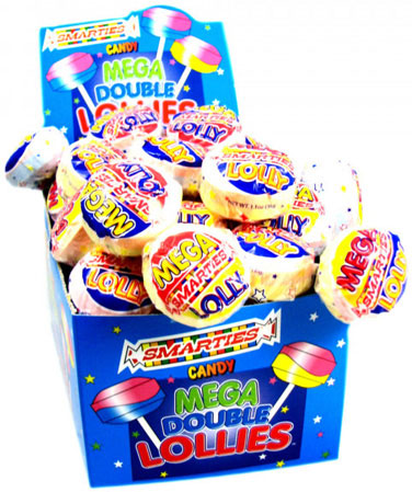 Mega Smarties Pops - Wrapped 24ct