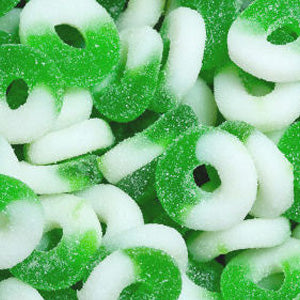 Green Apple Gummi Rings - 4.5lb