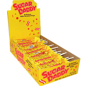 Sugar Daddy Caramel Pops - Small 48ct Display Box