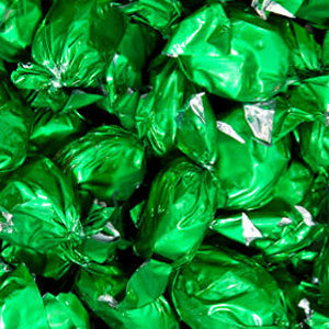 Green Foil Wrapped Hard Candy - Lime 5lb