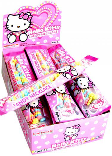 Hello Kitty Candy Necklaces - 12ct Display Box