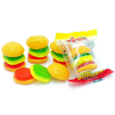 Mini Gummi Burgers - Assorted 60ct Display Box –