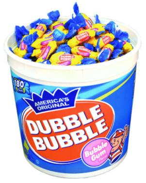 Dubble Bubble Bubblegum: 5LB Bag