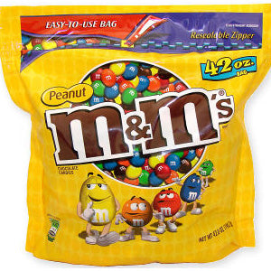 M&M's Party Bag Peanut, 38 oz, 2 Pack