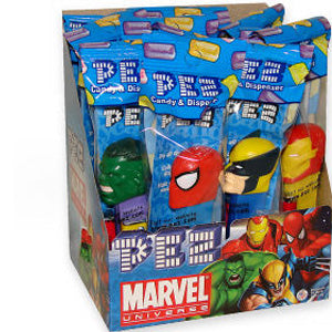 Marvel Comics Pez Dispensers - 12ct Display Box