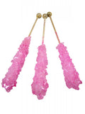 Bubble Gum Rock Candy Sticks - Unwrapped 120ct