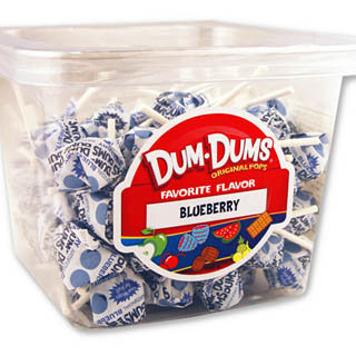 Dum Dum Pops - Blueberry 1lb Tub