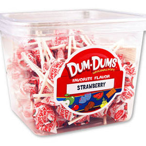 Dum Dum Pops - Strawberry 1lb Tub